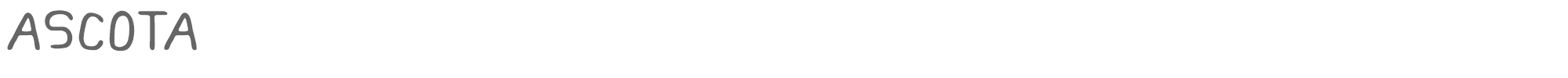 Sample characters Ascota Font
